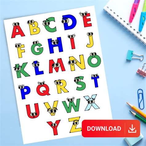 Colorful Alphabet Letters: Free Printable Pages