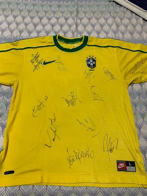 Camisa Sele O Brasileira Autografada Mercado Livre