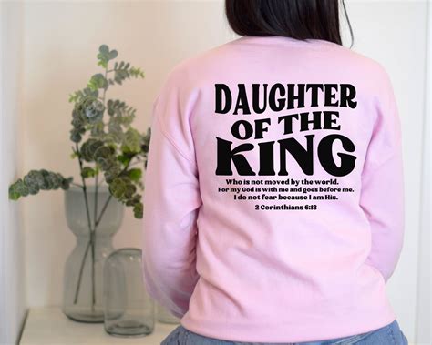 Daughter of the King PNG Svgbible Quote Svgjesus - Etsy