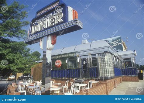 Retro Style Outside Diner Editorial Stock Image Image Of Dining 23178764