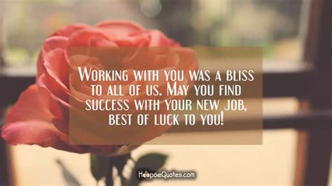 Working With You Was A Bliss To All Of Us May You Find Success With