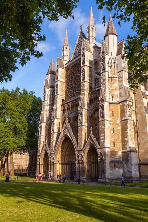 North Entrance Of Westminster Abbey Stock Image Image Of Entrance