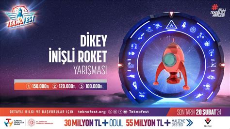 TEKNOFEST Dikey İnişli Roket Yarışması başvuruları başladı Son