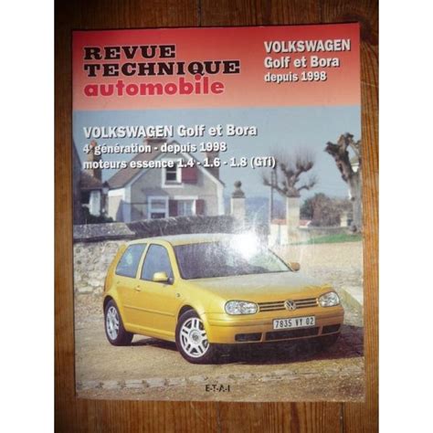 Rta Revue Technique Volkswagen Golf Iv Et Bora Essence L L L