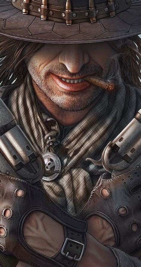 Gunslinger on Behance | Western gunslinger art, Western comics, Cowboy art