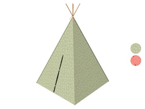 Playtive Tipi Spielzelt Waldtiere Aus Massivem Kiefernholz Von Lidl