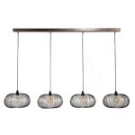 Hanglamp 4x 35 Disk Wire Copper Twist Zwart Nikkel Online Kopen