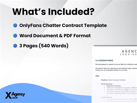 Onlyfans Chatter Contract Template | Hire Onlyfans Chatters With This