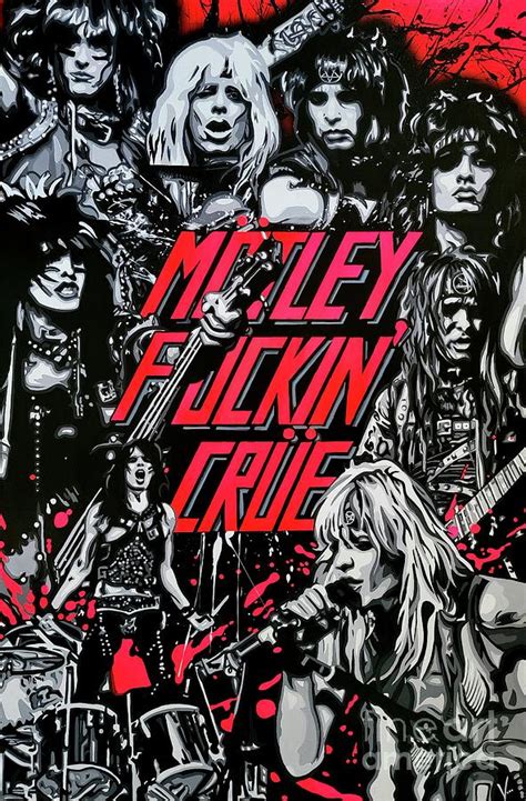 Motley Crue Painting By Victoria Glaittli Fine Art America