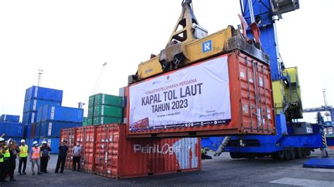 Awal Baik Muatan Perdana Di 2023 Kapal Tol Laut PT PELNI Terisi Penuh