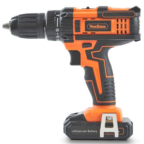 VonHaus 18V Cordless Drill Driver With 26pc Accessory Set EBay