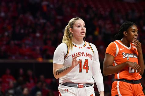 No 20 Maryland Womens Basketball Snaps Losing Skid Tops Syracuse 83 81