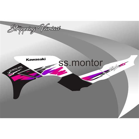 Jual striping stiker ninja ss kis putih pink | Shopee Indonesia 