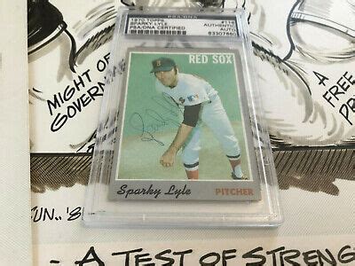 SPARKY LYLE AUTOGRAPH AUTHENTIC PSA DNA COA AUTO 1970 Topps 116 Signed