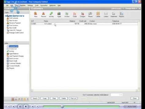 Sage Line Training Cd Video Tutorial Youtube