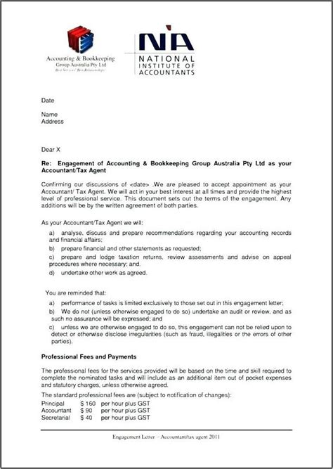 Aicpa Engagement Letter Templates Aicpa Engagement Letter Te