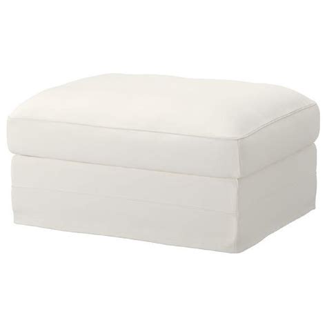 Ikea White Gronlid Armchair And Ottoman Aptdeco