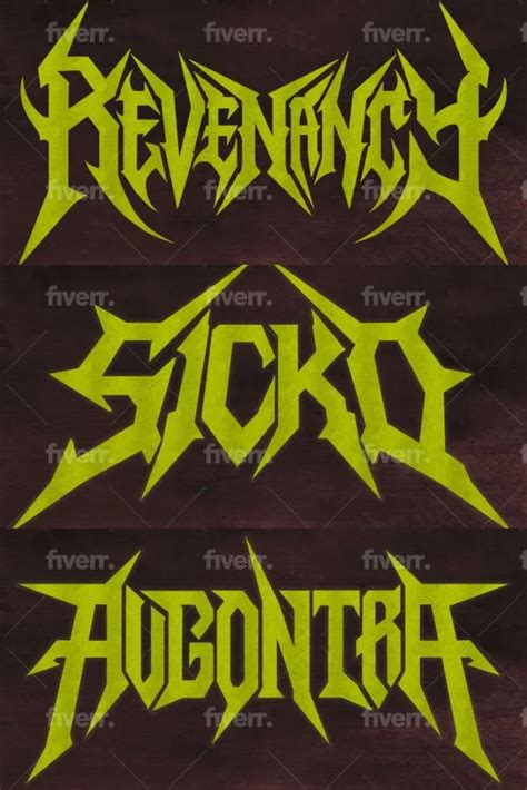 Design Thrash Metal And Heavy Metal Logo