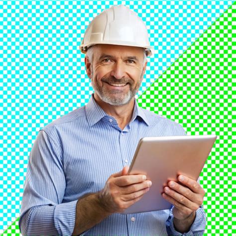 engineer  transparent background premium ai generated psd