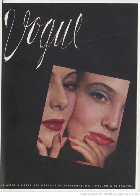 Vogue 1939 05 Gallica Couvertures De Vogue Rétro Vintage Vogue Bibliothèque Numérique