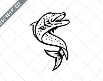 Muskie Svg Png Dxf Etsy