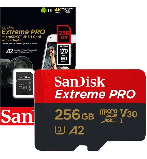 Memoria Microsd Sandisk Extreme Pro 256gb Sdxc A2 U3 V30 4k C Adap ⋆ Starware