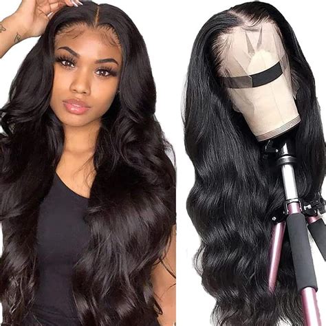 Perruque Bresilienne Cheveux Humain 13x4 Body Wave Lace Frontal Wig 18