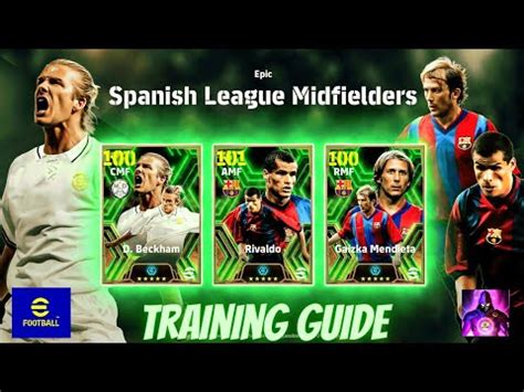 Training Guide Epic Spanish League Midfielders Pack Efootball