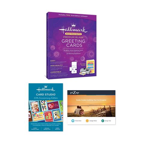 Hallmark Greeting Card Software Bundle With 20 Blank Cards 20717991 Hsn