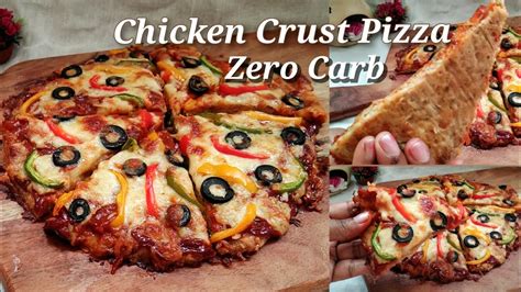 Zero Carb Crust Pizza The Best Chicken Crust Pizza You Ll Ever Eat How To Make Easy Keto