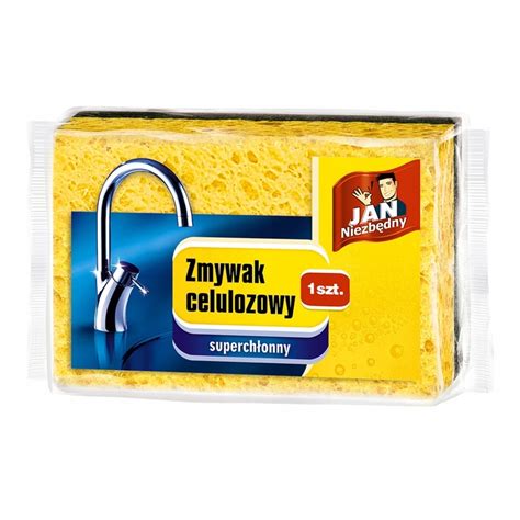 JAN NIEZBĘDNY ZMYWAK CELULOZOWY GĄBKA DO NACZYŃ MYJKA 1 SZT 15022995732