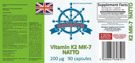 Navigator Vitamin K2 Mk 7 Natto 200Mcg 90 Capsules Low Price Check