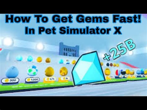 How To Get Gems Fast In Pet Simulator X Roblox Youtube