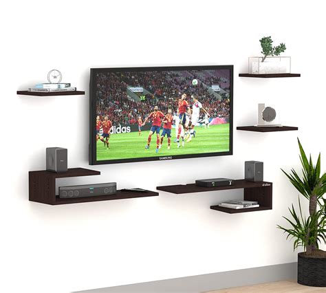 Anikaa Taina Engineered Wood Wall Mount Tv Unit Tv Stand Wall Set Top