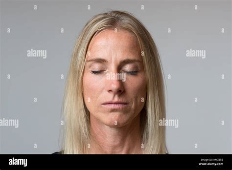 Blue Eyes Close Up Woman Mature Hi Res Stock Photography And Images Alamy