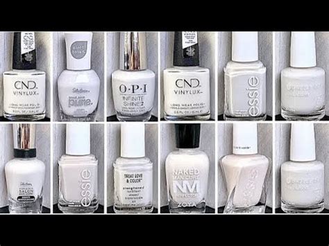 Milky White Nail Polishes WHICH ONES STREAK QUICK SWATCH On REAL