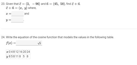 Solved 21 Which Equation Most Closely Matches The Data In