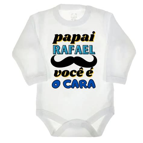 Body Camiseta papai você é o cara nome personalizado Produtos