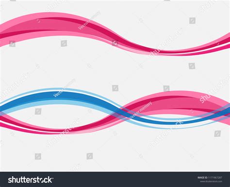 Vector Blue Pink Abstract Background Wavy Stock Vector Royalty Free 1171967287 Shutterstock