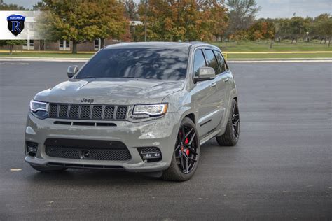 Jeep Grand Cherokee Srt Grey With Rohana Rfx Aftermarket Wheels Wheel