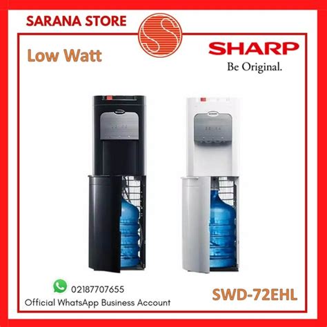 Dispenser Sharp Swd 72 Ehl Bk Galon Bawah Compressor Low Watt