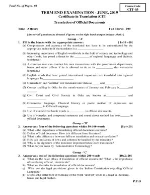 Fillable Online Osou Ac Certificate TranslationOfficial Document