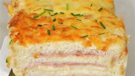 Croque cake au jambon et au gruyère un plat succulent et gourmand