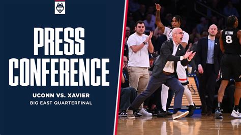 Postgame Press Conference Uconn Vs Xavier Big East Quarterfinals