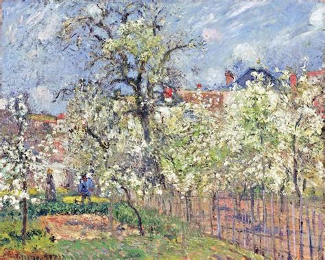 Camille Pissarro Le Jardin De Maubuisson Pontoise Poiriers En Fleur