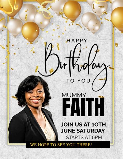 Birthday Flyers Template Postermywall