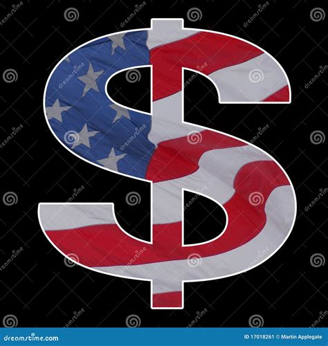 American Dollar Flag Sign Stock Image Image Of Colors 17018261