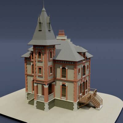 Victorian House 03 - 3D Model by mg53