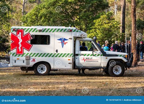 Emergency Response Team On Standby In Ambulance In The Australian