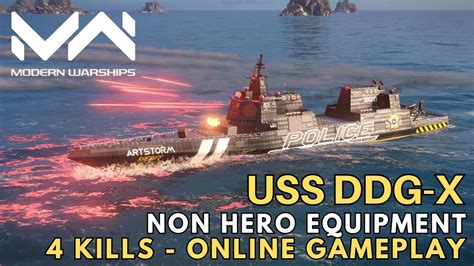 Uss Ddg X Police Skin Online Gameplay Modern Warships Youtube